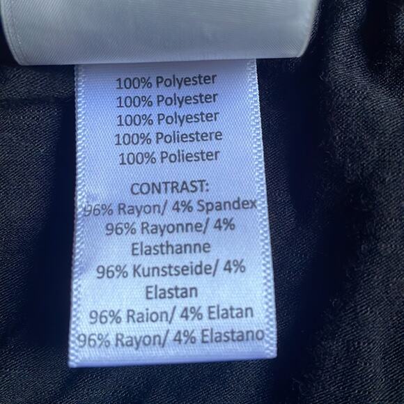 Dolan Anthropologie Half Moon Blouse Black White Top Long Sleeve Rayon Celestial - Picture 5 of 5